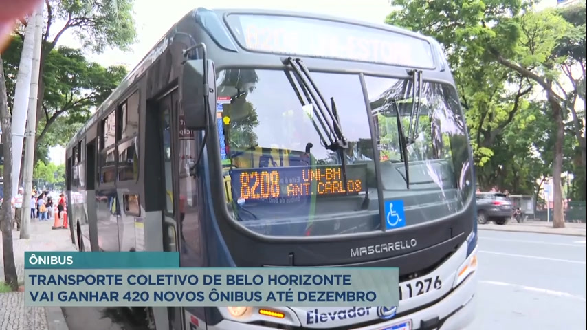 Vídeo: Transporte coletivo vai ganhar 420 novos ônibus até dezembro em Belo Horizonte