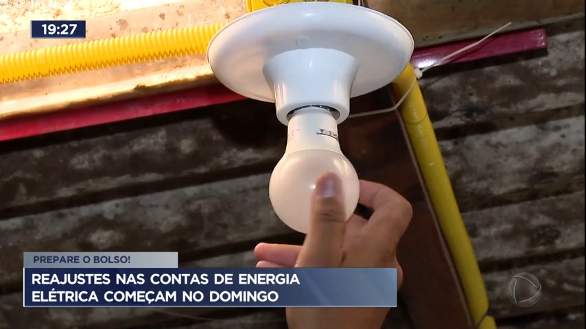 Vídeo: Reajustes nas contas de energia elétrica começam no domingo