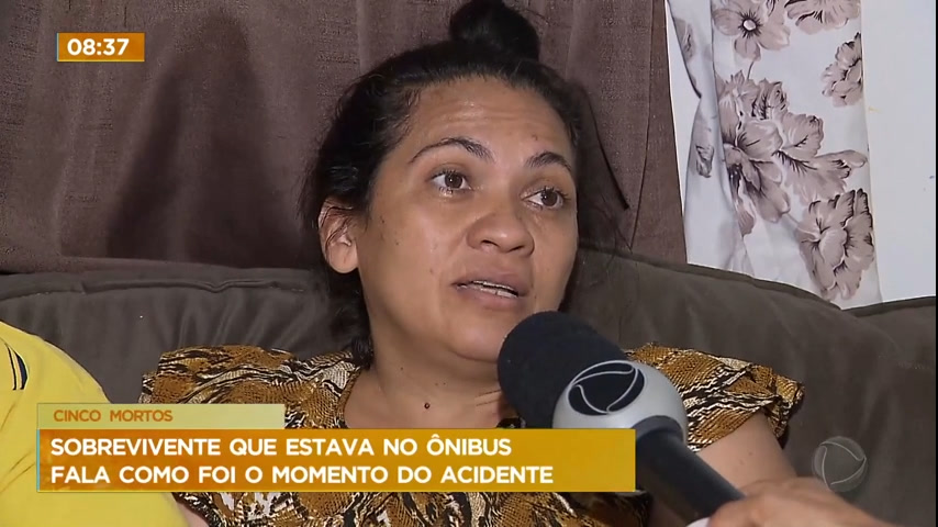 Vídeo: Sobrevivente que estava em ônibus que tombou fala sobre acidente