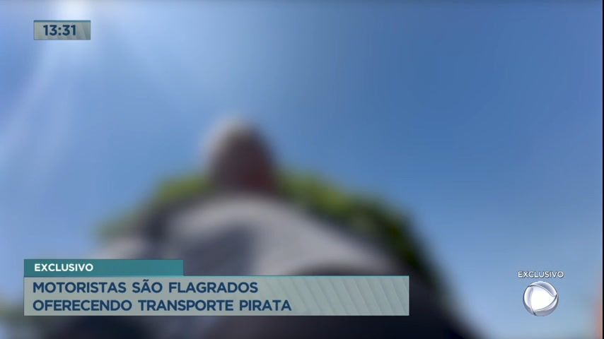 Vídeo: Motoristas são flagrados oferecendo transporte pirata