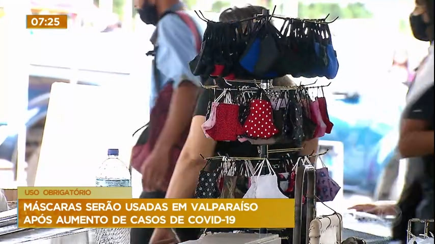 Vídeo: Máscaras de proteção voltam a ser usadas em unidades de saúde em Valparaíso, Entorno do DF