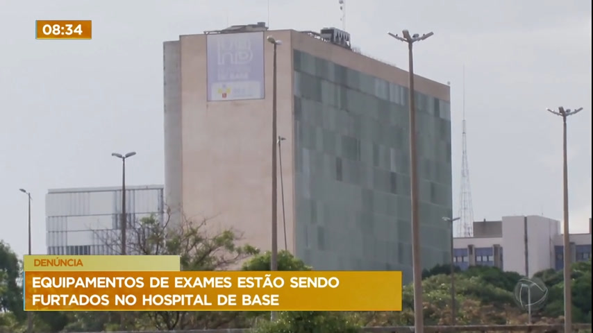 Vídeo: Equipamentos de exames são furtados no Hospital de Base, no DF