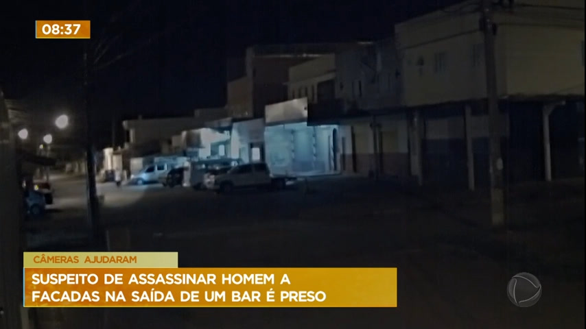 Vídeo: Suspeito de matar homem a facadas na saída de um bar no Gama (DF) é preso