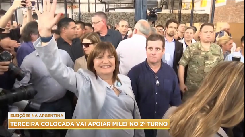 Vídeo: Eleições na Argentina: terceira colocada apoia Javier Milei