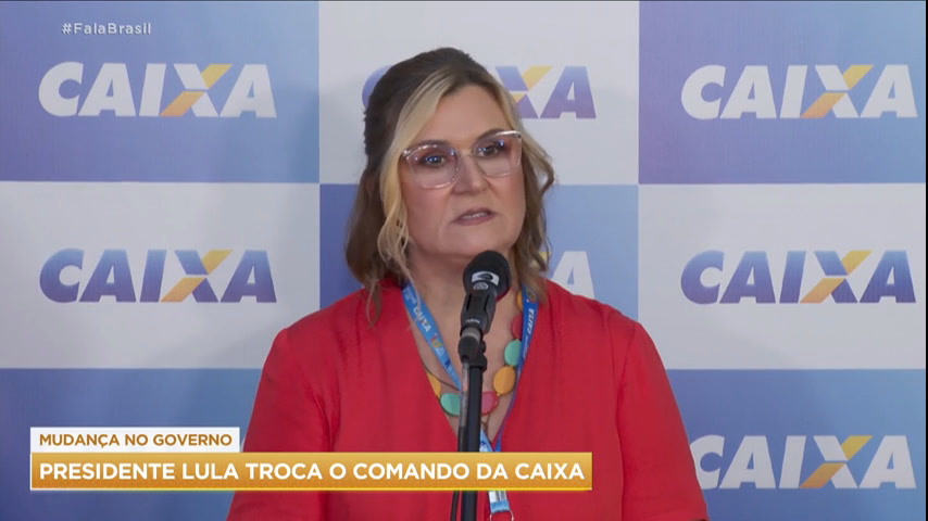 Lula anuncia a troca de comando na Caixa