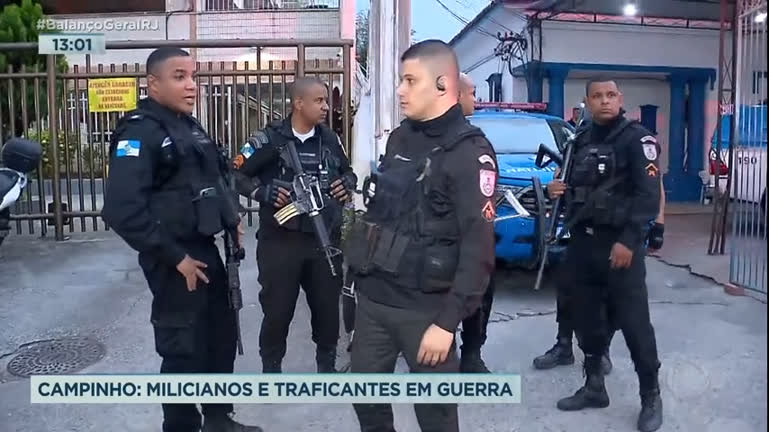 Vídeo: Traficantes e milicianos trocam tiros e atacam policiais no Rio