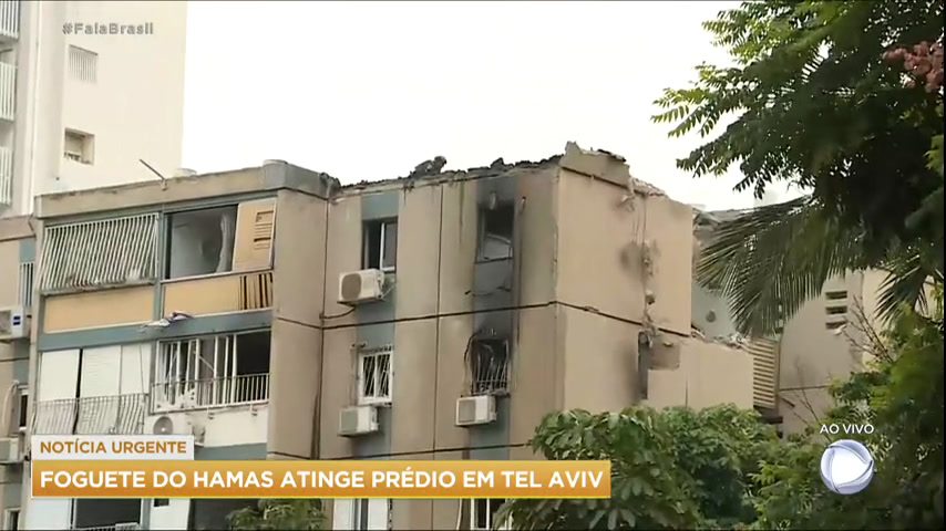 Vídeo: Prédio em Tel Aviv, em Israel, é atingido por foguete do Hamas
