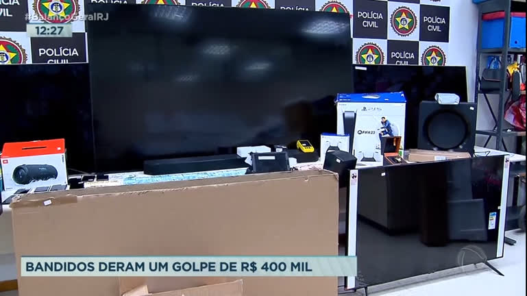 Vídeo: Polícia investiga grupo que deu golpe de R$ 400 mil em empresa de produtos eletrônicos no Rio