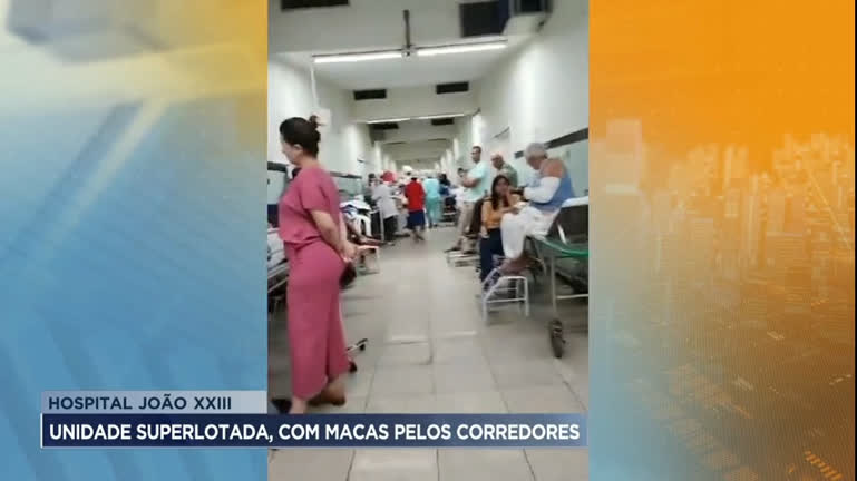 Vídeo: Pacientes denunciam superlotação no Hospital João 23 em Belo Horizonte