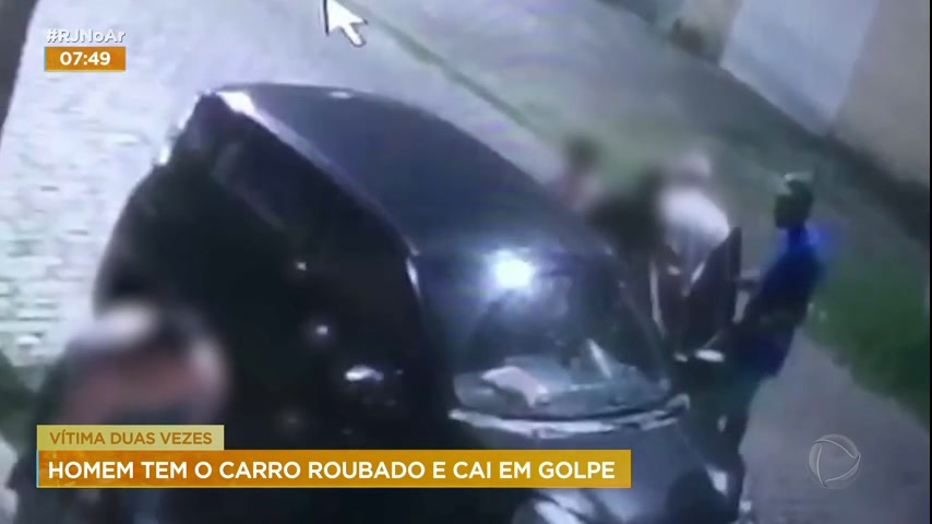 Vídeo: Homem cai em golpe ao tentar recuperar o veículo furtado no Rio