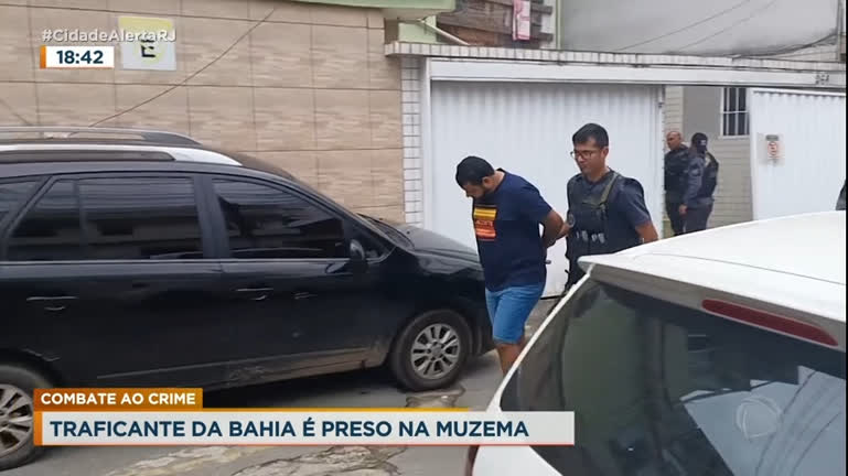 Vídeo: Chefe de facção da Bahia é preso em área da milícia no Rio