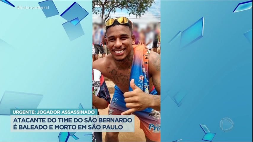 Jogador do São Bernardo, Felipe Diogo é morto a tiros no interior