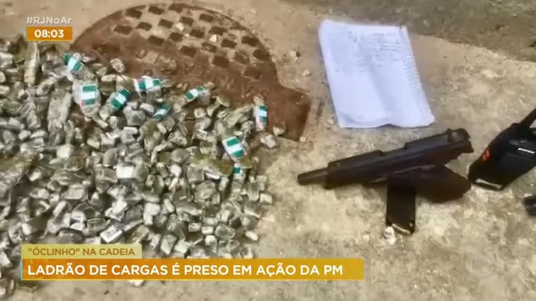 Vídeo: Ladrão de cargas é preso em ação da PM no Rio