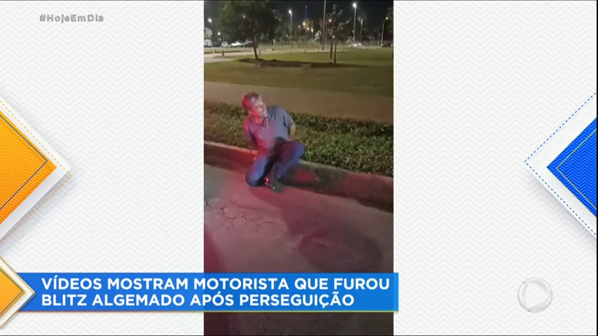 Vídeo: Vídeos mostram motorista com sinais de embriaguez ao furar blitz em Brasília