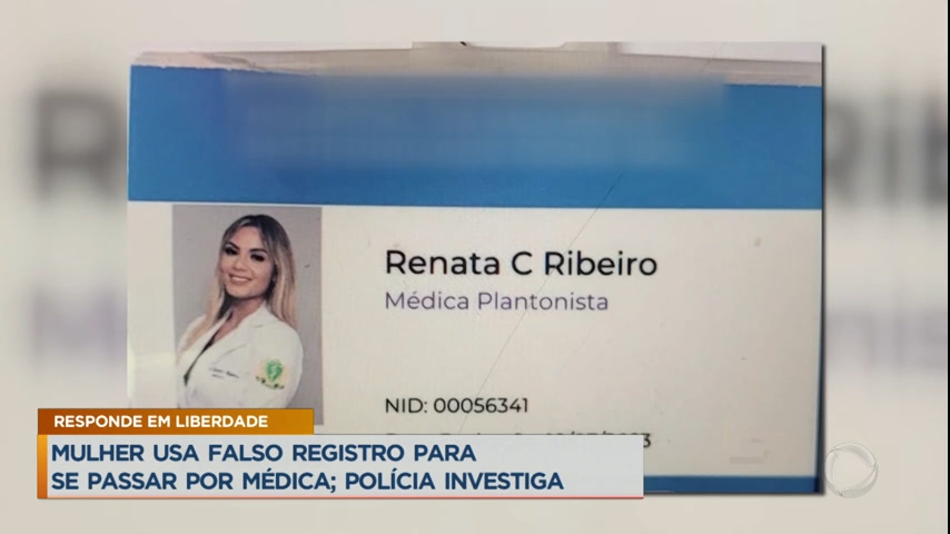 Vídeo: Mulher usa falso registro para se passar por médica