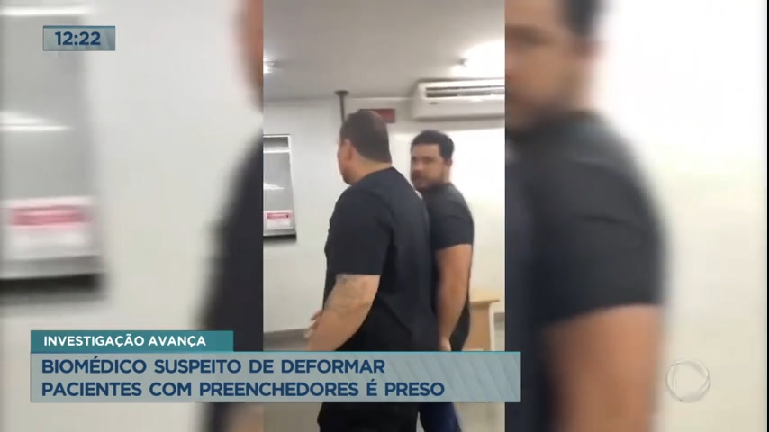 Vídeo: Biomédico suspeito de deformar pacientes com preenchedores é preso