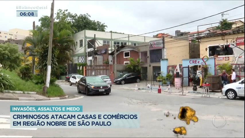 Vídeo: Bairro nobre na Grande São Paulo vira alvo de criminosos