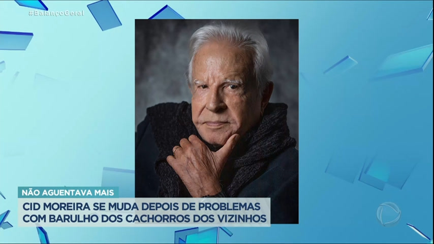 Vídeo: Cid Moreira se muda após não aguentar mais os cachorros dos vizinhos