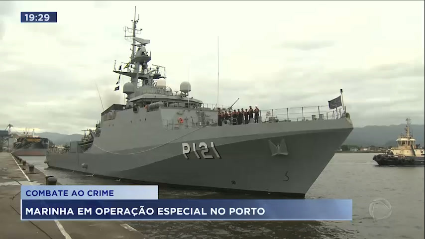 Vídeo: Navio Patrulha está no Porto de Santos