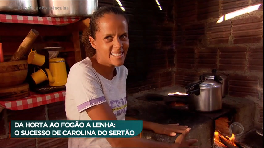 Vídeo: Comendo Por Aí : "Carolina do Sertão" faz sucesso na internet ao compartilhar receitas no fogão a lenha
