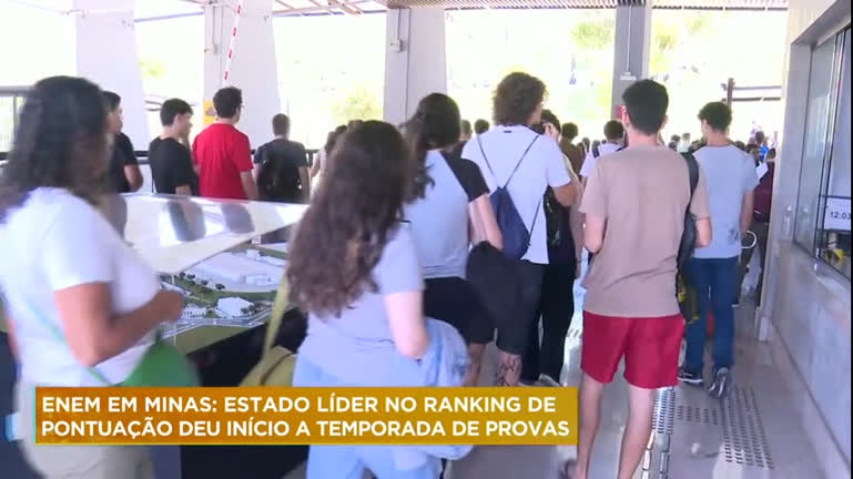 Vídeo: Minas Gerais é líder no ranking de pontuação no Enem