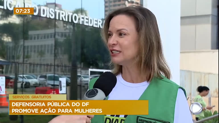 Vídeo: Defensoria Pública do DF promove ação para mulheres
