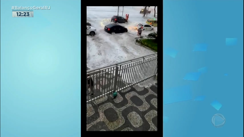 Vídeo: VÍDEO: Ressaca no mar atinge calçadas da zona sul do Rio
