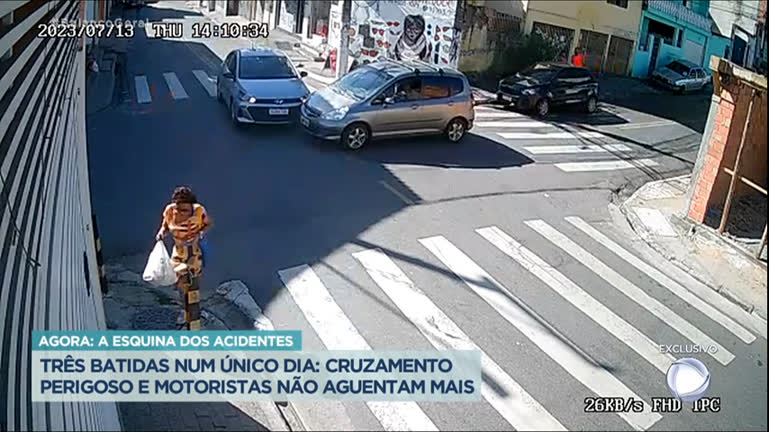 Vídeo: 13 acidentes são registrados no mesmo cruzamento em Carapicuíba