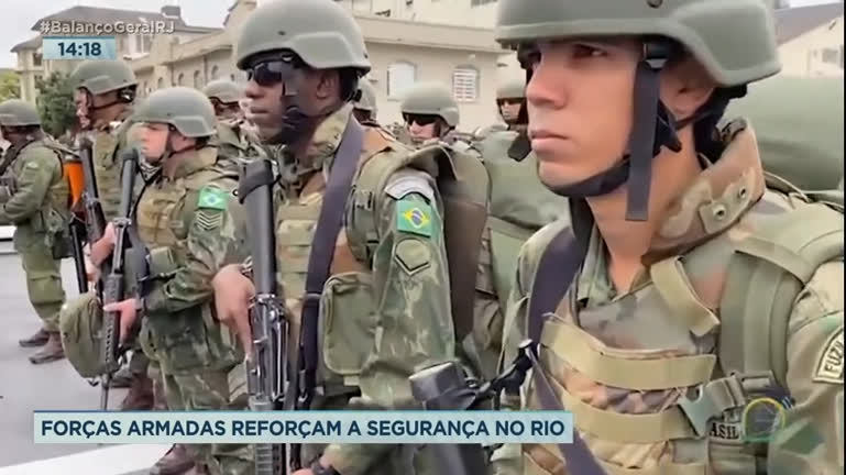 Vídeo: Trabalho das Forças Armadas começa em portos e aeroportos do Rio de Janeiro