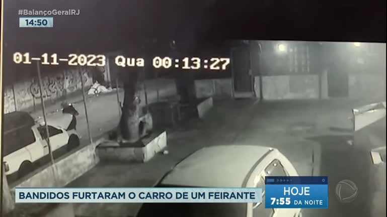 Vídeo: Bandidos furtam carro de feirante na zona norte do Rio