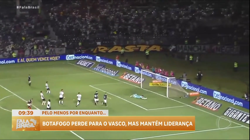 Vídeo: Fala Esporte: Botafogo perde para o Vasco e diminui chance de ganhar o Brasileirão