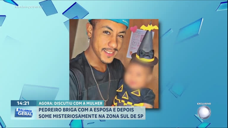Vídeo: Pedreiro desaparece após discutir com a esposa na zona sul de SP