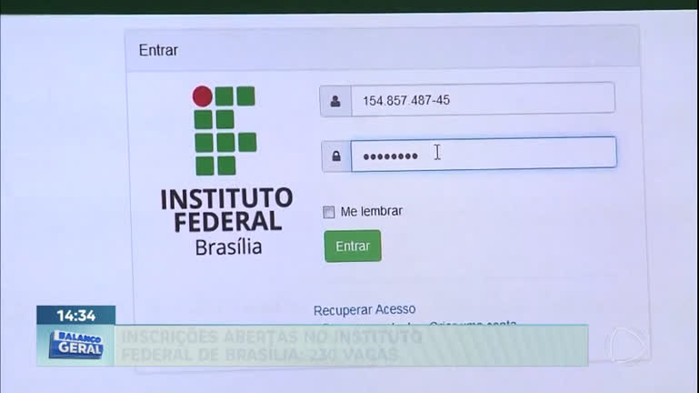 Vídeo: Inscrições abertas para cursos superiores gratuitos no Instituto Federal de Brasília