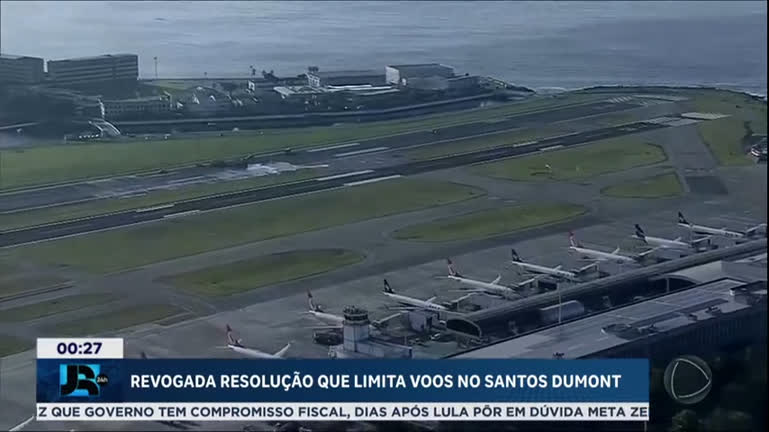  Governo revoga resolução que limitava a operação no aeroporto Santos Dumont, no RJ