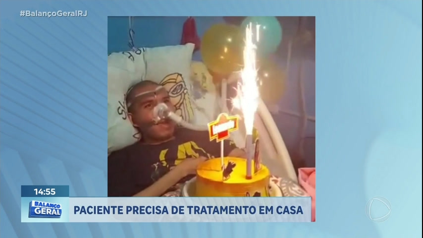 Vídeo: Paciente com doença degenerativa aguarda instalação de estrutura hospitalar em casa no Rio