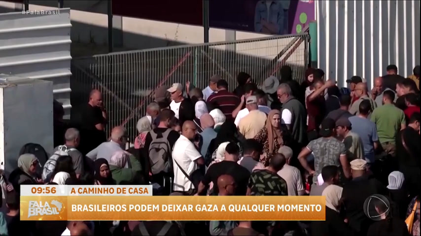 Vídeo: Cabrini acompanha volta dos 34 brasileiros que estão em Gaza