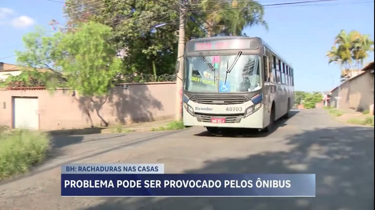 Vídeo: Moradores do Ouro Preto, em BH, denunciam trincas em casas supostamente causadas por movimentação de ônibus