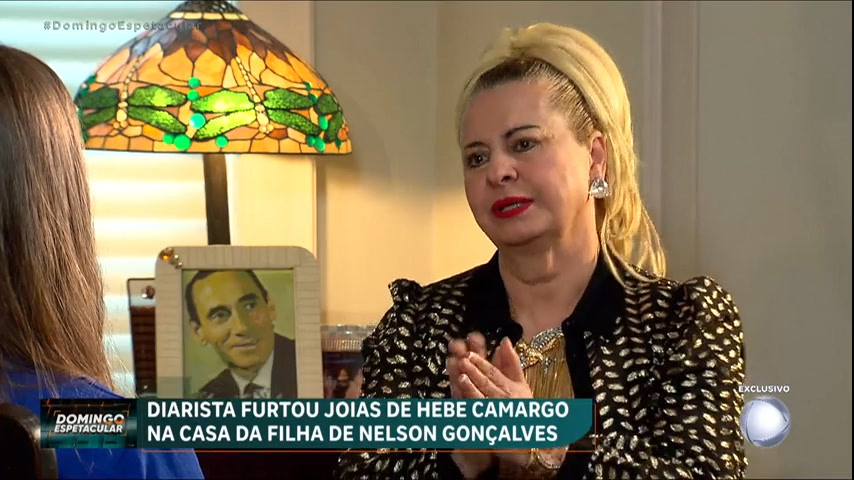 Vídeo: Diarista furta joias que foram de Hebe Camargo na casa da filha de Nelson Gonçalves