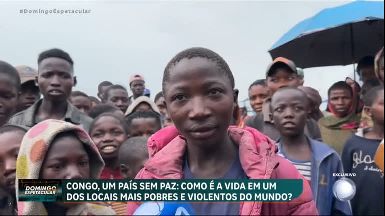 Vídeo: Domingo Espetacular mostra como é a vida no Congo, um dos locais mais pobres e violentos do mundo