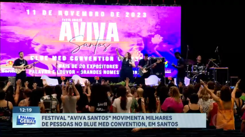 Vídeo: AVIVA SANTOS reúne mais de 7 mil pessoas