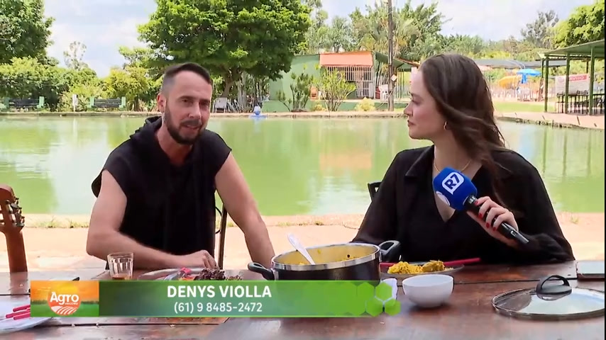 Vídeo: Denys Viola prepara galinhada e anima o Agro Record DF deste domingo (12)