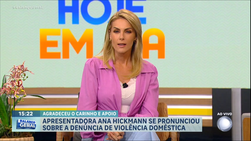 Vídeo: Ana Hickmann se pronuncia sobre denúncia de violência doméstica