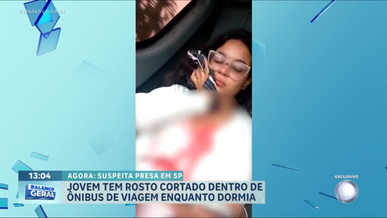 Vídeo: Mulher suspeita de cortar rosto de jovem dentro de ônibus é presa em SP