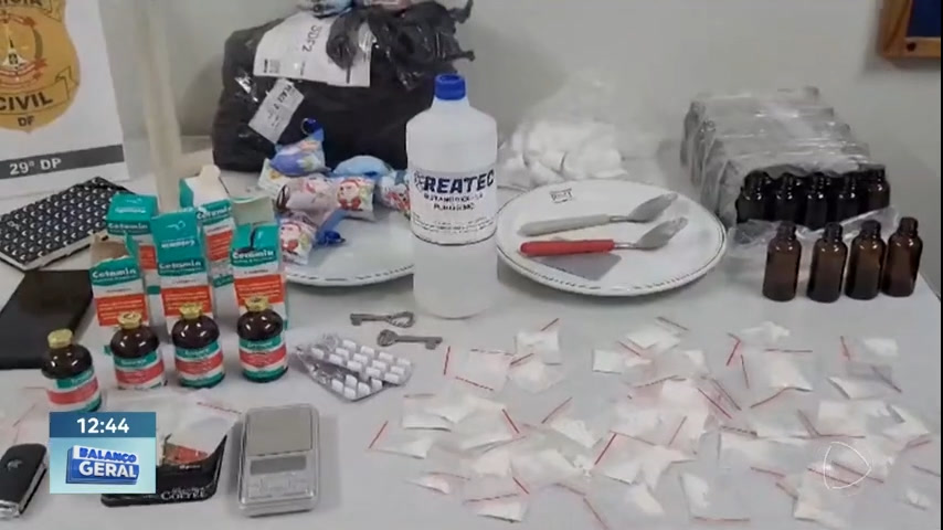 Vídeo: Polícia prende suspeito de manter laboratório para refino de drogas