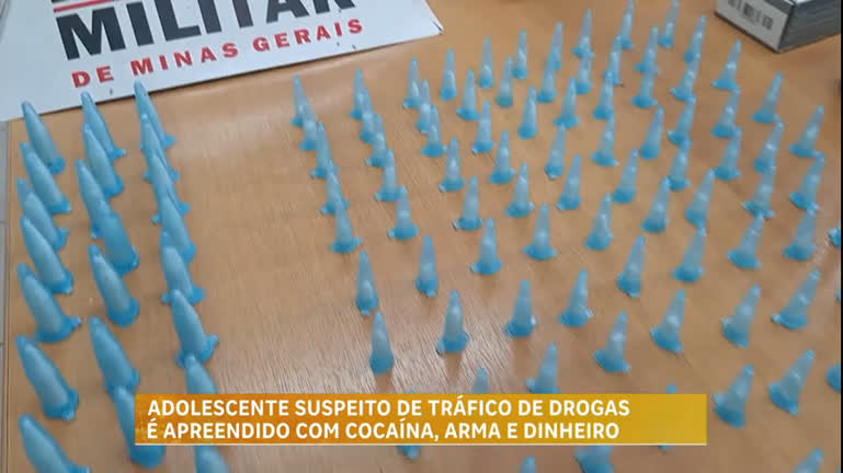 Vídeo: Adolescente de 15 Anos é apreendido em Santa Luzia (MG) por suspeita de tráfico de drogas
