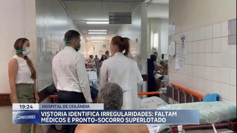 Vídeo: Vistoria identifica irregularidades no Hospital de Ceilândia