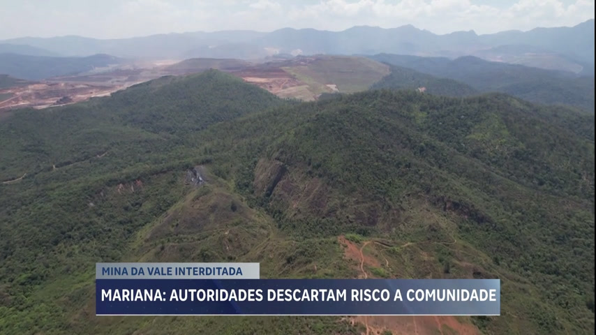 Vídeo: Autoridades descartam retirar de casa os vizinhos de mina da Vale em Mariana (MG)