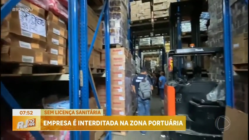 Vídeo: Empresa de produtos farmacêuticos é interditada na zona portuária do Rio