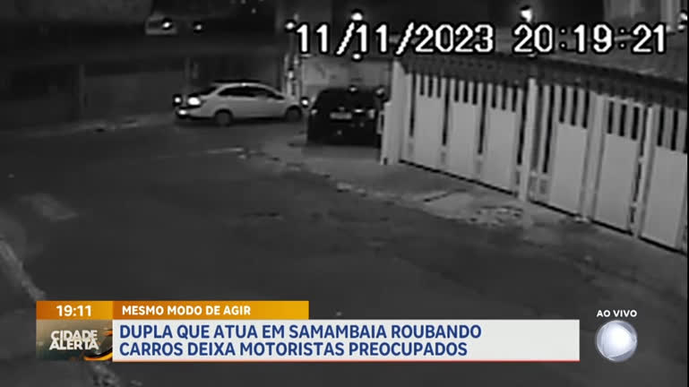 Vídeo: Dupla que atua em Samambaia (DF) roubando carros deixa motoristas preocupados