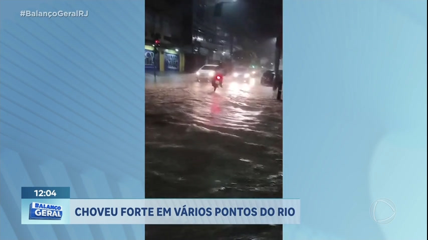 Vídeo: Chuva forte em vários pontos do Rio surpreende cariocas